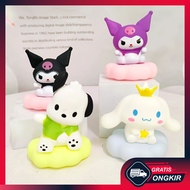 GRATIS ONGKIR - 6458 Figurine Topper Kue 3D / Ornamen Kue dengan Lampu Karakter