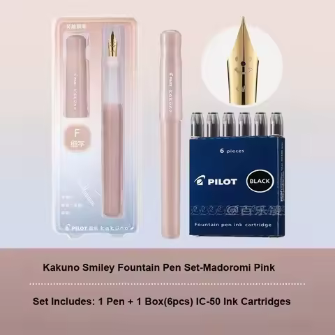 Pilot Kakuno Smile Family Fountain Pen Aesthetic Ergonomic Triangular Grip Daily Writing Practice Pe