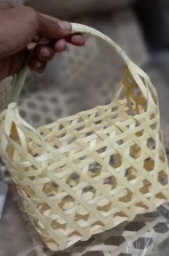 Parcel keranjang rotan Anyaman Bambu / tas keranjang hampers bambu / keranjang rotan