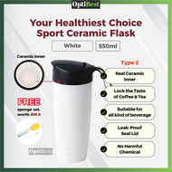 OPTIBEST Ceramic Thermos Bottle Big Termos Thermos Flask Termos Water Bottle Vacuum Ceramic Glass Bo