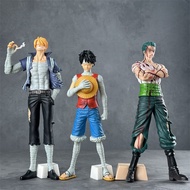 Pirate Three Brothers Silent Luffy Bath Blood Sauron Sky Island Yamaji Anime Model Figure Peripheral