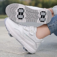 Four-Wheeled Runaway Shoes Children Teenagers Deformed Shoes Male Female Students Shoes D6Z3