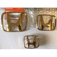 HONDA CITY TM0 GOLD LOGO HONDA CITY GM6 GOLD LOGO HONDA CITY GM6 FACELIFT GOLD LOGO EMBLEM