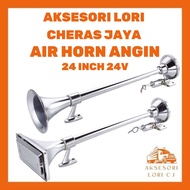 AKSESORI LORI CHERAS JAYA LORI AIR HORN ANGIN 24V SATU TRUMPET 24INCH SUPER LOUD UNIVERSAL HORN TRUC