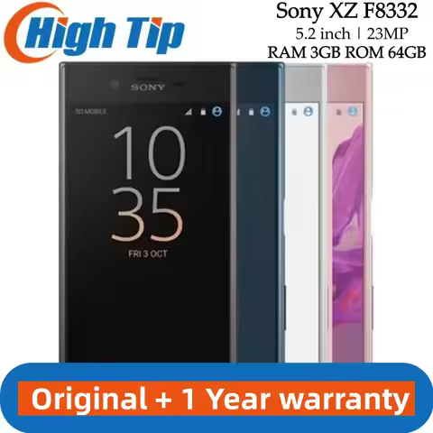Sony XZ F8332 Unlocked Original Xperia RAM 3GB ROM 64GB GSM Dual Sim 4G LTE Android Quad Core 5.2" 2