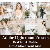 [⭐️⭐️⭐️⭐️⭐️] 10 Light Airy Wedding HIM &amp; HER Lightroom Presets 🔥 Adobe Premium Lightroom Preset Desktop &amp; Mobile