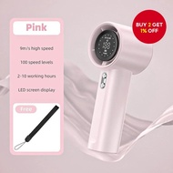 S001 Handheld High-Speed Fan 100-Speed Powerful Digital Display USB Rechargeable Outdoor Mini Fan (P