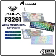 AULA F3261 Mechanical Gaming Keyboard 61 Keys Compact Hot Swappable RGB Backlight