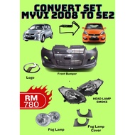 Bodykit Combo Perodua Myvi 2005 2007 2008 Bumper Convert To Myvi 2008 SE2 100% High Quality