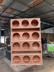 ตู้มิดโล 10“ 12ดอกมิดเบสได้ ไม้แท้15มิล 140-156-190 68hz. ขึ้นไป ยาว90 สูง120 ลึก30