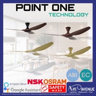 POINT ONE CYCLONE VSPEC-III RS EC Motor Ceiling Fan No Light Kit 3 Blade 46 / 52 / 60 Inch w Smart
