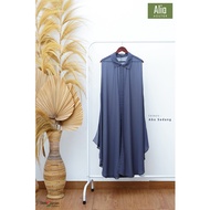 Alia Outer Terbaru 2023 - Abu Sedang - By Ummu Maryam Collections - Outer Terkini - Outer Polos Musl