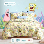 Spongebob best friend bed sheet, anti-slip bed sheet, complete size, height 20cm to 40cm, bed sheet 