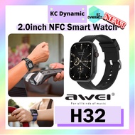Awei H32 Smartwatch Bluetooth Call IP67 Waterproof Watch Sports Smart Watch Awei Smartwatch 2.0 inch HD Touch Screen
