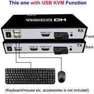 20Km SC Fiber Cable Optic Audio Video Converter HDMI KVM Fiber Extender Support USB Keyboard Mouse