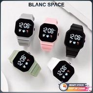 [BS]watches Luminous Sport Digital Watches for Girls Boys Watch Kids Silicone Band Student Watch Gif