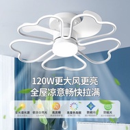 2025 Light Strip Integrated Bedroom Fan Fan Light Fan Light Restaurant Fan Light High Wind New Style