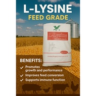 L-Lysine Hydrochloride HCl 98.5%Min Feed Grade for Optimal Animal Nutrition 1KG