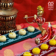 MILK/KESAR PEDA ROUND BARFI BY MOGHUL MAHAL SWEETS NORTH INDIAN SWEETS