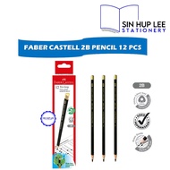 Faber Castell Tri-Grip 2B Gold Pencil Box 12 Pcs / Pensil 2B / Pencil 2B