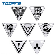 TOOPER Bicycle 1 PcS Safety Warning Reflector Bike Reflective Triangle Plate Night Riding Iamok Bike Decorative Sticker