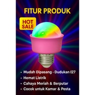 CAHAYA RGB LED Disco Light E27 田 Colorful Light LED Disco Ball Light RGB Disco Light E27