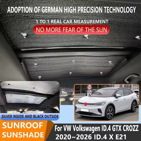 Sunroof Insulation Roof Visor For Volkswagen ID.4 GTX CROZZ 2020~2026 E21 Sunshade Anti-UV Car Panor