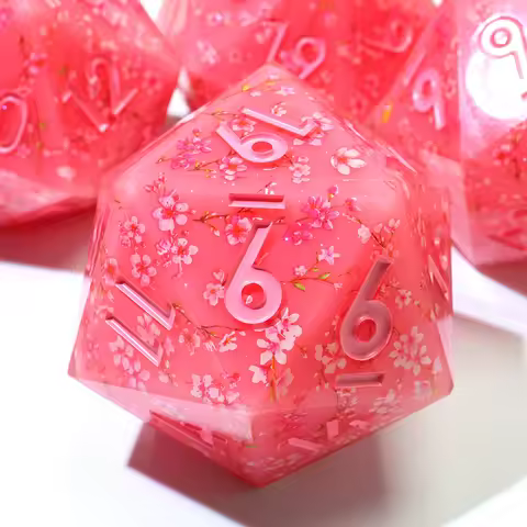 33MM D20,Role Playing Table Board Game DND Gift Sharp Edge Big D20 Dice,Handmade Chonk RPG D20 Dice-