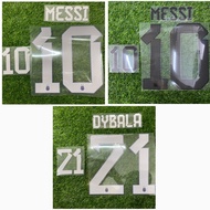 Argentina world cup 2022 home away nameset messi dybala nns for jersey
