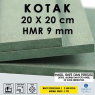 HIJAU 20 x 20 cm box - 9 mm HMR - HMR Board Green MDF Board/