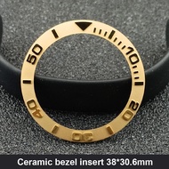 Sloping 38mm*30.6mm Ceramic Bezel and Diving watch Insert Watch Replace Watch Face Watch Bezel Inser