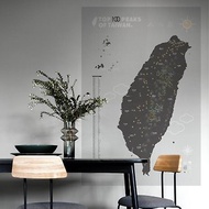 【輕鬆壁貼】台灣百岳地圖 / 陽光系列(有底圖) - 無痕/居家裝飾