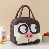 2024 New Cartoon Lunch Bag Portable Insulated Thermal Bento Box Picnic Supplies Milk Bottle For Women Kids Cute Work Food Bags