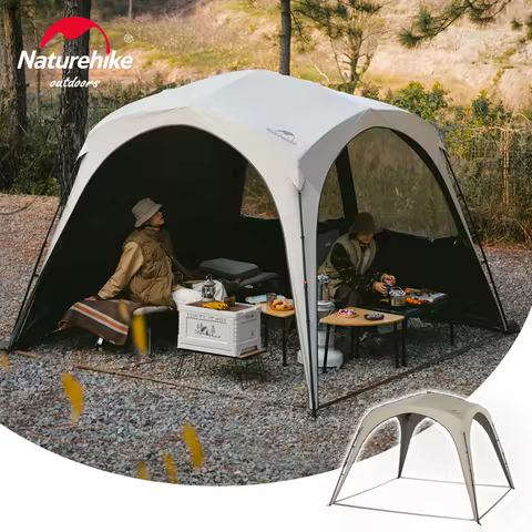 Naturehike Camping Tent Outdoor One-Touch Tent Family Travel DIY Car Tent Shelter 4 Person Quick Aut