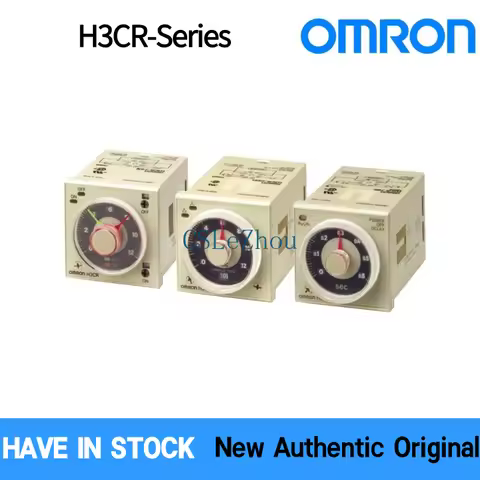 Authentic OMRON H3CR-A Series Solid State Timer Relay A8 A8E DIN Rail Mount 0 05s 300h 5A 250VAC Mul