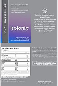 Isotonix Digestive Enzyme Supplement w/Probiotics Travel Packs - Box (20 Packets/6.6 gram Serving/Pa