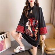 NW váy sườn xám cỡ lỡn Quần Áo Nữ quần áo năm mới Phong cách Trung Quốc phong cách Trung Quốc sườn x