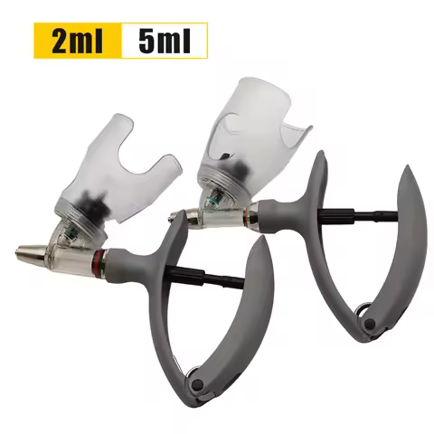 2ml /5ml Automatic Veterinary Continuous Syringe Animal Injection Adjustable Vaccine Injection for l