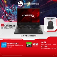 HyperX OMEN | i5-14450HX | RTX5060 | 16GB/1TB | 15" 2.5K 180Hz IPS | Win11 | 2Yrs