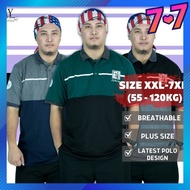 CY 800323 PLUS SIZE MAN CASUAL POLO COLAR SHIRT BIG SIZE / SHIRT COLAR SIZE BESAR 3XL 4XL 5XL 6XL 7X