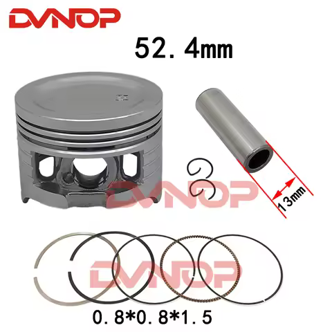 Motorcycle 52.4mm piston For ANF125 Innova WAVE BIZ 125 NF125 AFP125 BC125 NF AFP ANF 125 Top End Ga