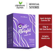 Signature Market Opti-Bright Lutein 20 (Eye Vision Health Supplement) (呵护眼睛，叶黄素) (15g x 30sachets)