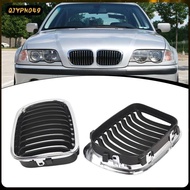 [qjypno49] 2x Front Bumper Kidney Grilles Exterior Grill Cover Automotive Accessories Hood Kidney Gr