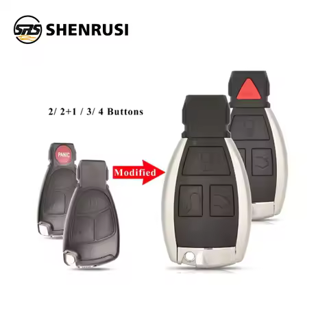YONSEN 2/3/4 Buttons Car Key Shell For Mercedes Benz B C E ML S CLK CL Modified Replacement Smart Au