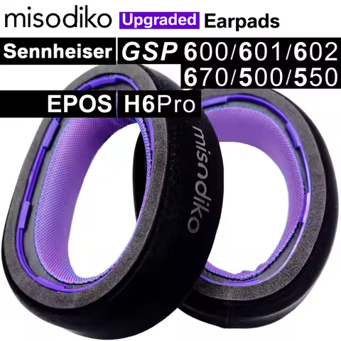 misodiko Upgraded Earpads Replacement for Sennheiser | EPOS GSP 670/ 600/ 601/ 602/ 500/ 550, H6Pro