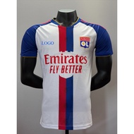 2026-27 Lyon Home Player Version Jersey for Men, Premium Breathable Sweat-Wicking Fabric, Custom Per