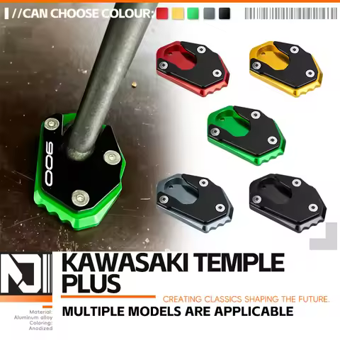 For Kawasaki EN6N EN6F Z650 Z900 Z800 Z900RS Z1000 Z1000SX/R ZX6R 10R Motorcycle Kickstand Side Stan