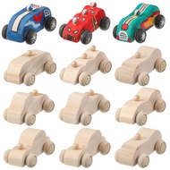 12 Pieces Wood DIY Car Toys, Unfinished Wooden Cars, Crafts for Students Home Activities, Easy Woodw