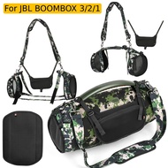 Portable Bluetooth-compatible Speaker Bag with Shoulder Strap Travel Protect Box Speaker Case for JBL Boombox 3/2/1 Speaker