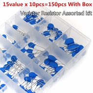 15values*10pcs=150pcs Varistor Resistor Assorted kit Box 5D471K 7D471K 7D431K 10D471K 10D431K 10D391